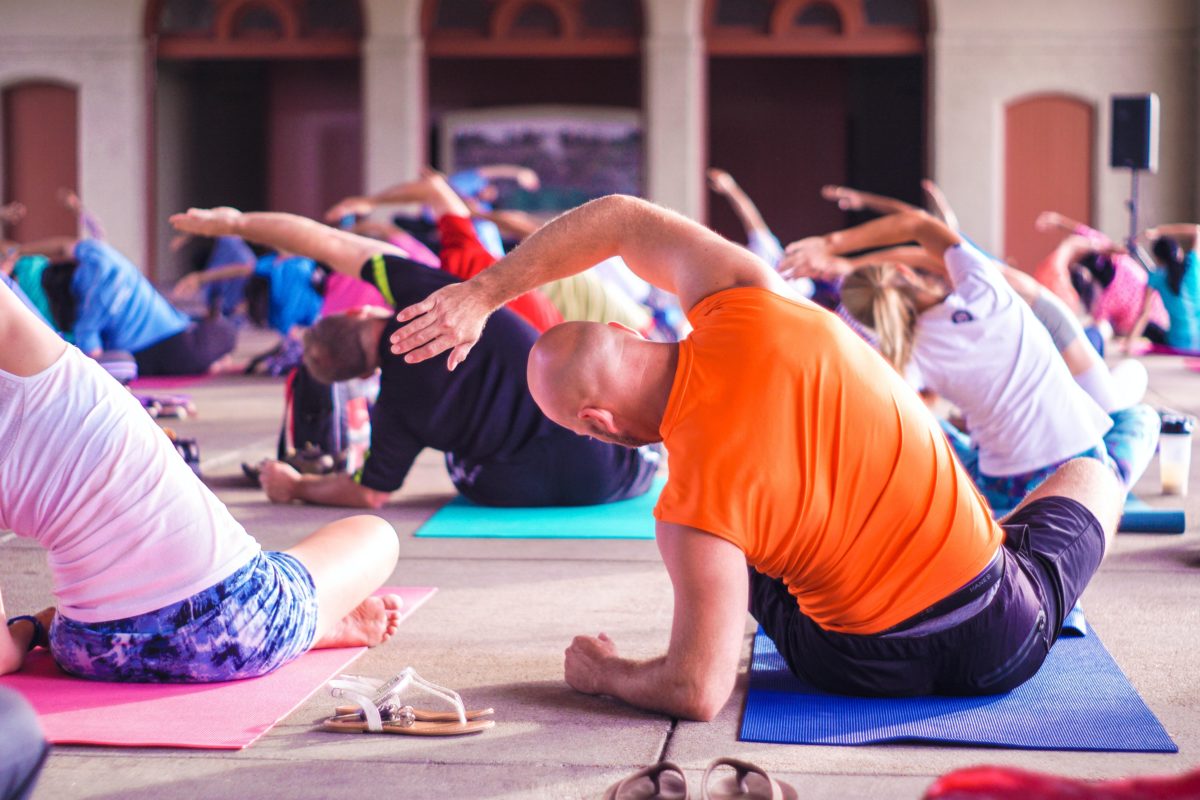 Yoga participants