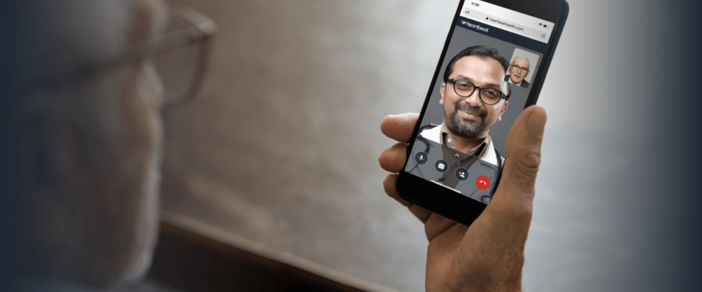 Patient in virtual visit
