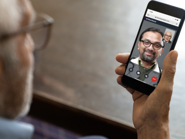 Patient in virtual visit
